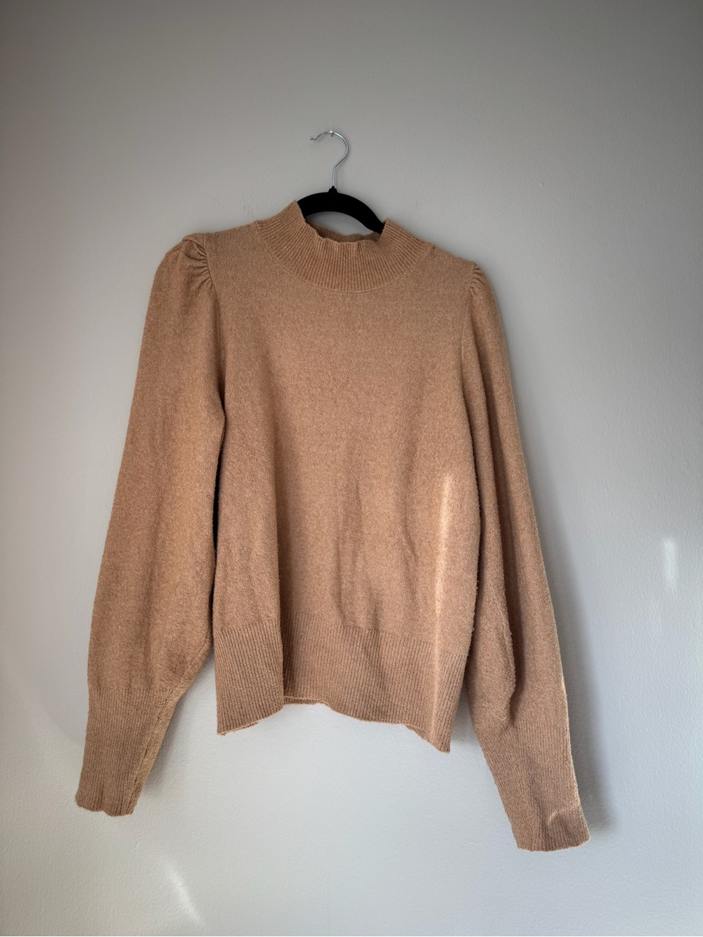 Express Tan Cowl Neck Sweater
